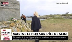 Marine Le Pen rend hommage au général De Gaulle