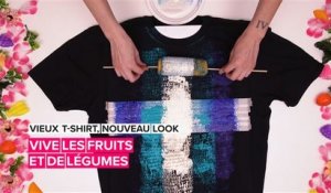 Vieux t-shirt, nouveau look: vive les fruits