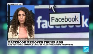 Facebook a retiré cette nuit des publicités de Donald Trump qui s'attaquaient à l'extrême-gauche en affichant un triangle rouge inversé, symbole utilisé par les nazis
