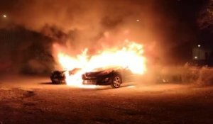 Deux voitures en feu à Troyes