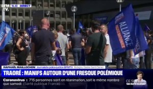 Affaire Traoré: environ 200 policiers rassemblés au pied de la préfecture de Seine-Saint-Denis