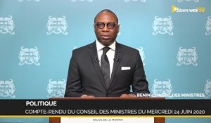 Bénin : compte-rendu du conseil des ministres du mercredi 24 juin 2020
