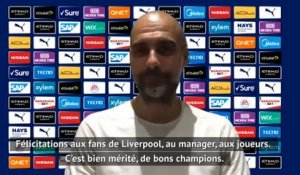 31e j. - Guardiola et Lampard félicite Liverpool pour son titre