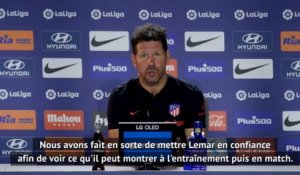 Atlético Madrid - Simeone : "Lemar a notre confiance, tout dépend de lui à présent"