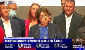 Municipales: à Lille, Martine Aubry réélue à 227 voix près