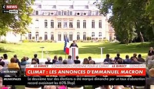 Emmanuel Macron s'exprime devant les 150 membres de la Convention citoyenne pour le climat