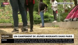 Un campement de jeunes migrants s'installe à Paris pour demander une meilleure prise en charge