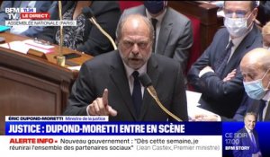 Éric Dupond-Moretti chahuté par des députés lors de sa première prise de parole à l'Assemblée
