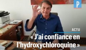 Jair Bolsonaro se filme en train de prendre de l'hydroxychloroquine