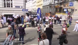 En Autriche, des Tchétchènes protestent contre l'assassinat d'un des leurs