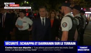 Sécurité: Marlène Schiappa et Gérald Darmanin sur le terrain dans le quartier de la Porte de la Chapelle à Paris
