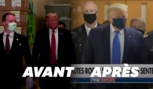 Donald Trump assure n'avoir "jamais été contre le masque" sauf que...
