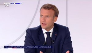 Emmanuel Macron: "On était en train de gagner la bataille contre le chômage de masse"