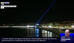 86 faisceaux lumineux ont illuminé le ciel de Nice en hommage aux victimes de l'attentat du 14 juillet 2016