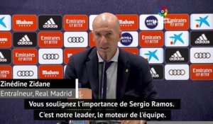 37e j. - Zidane : "Sergio Ramos est le moteur de l'équipe"