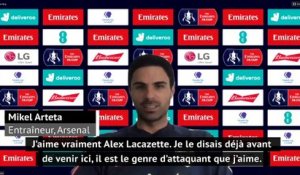 Demi-finale - Arteta : "Lacazette est le genre d'attaquant que j'aime"