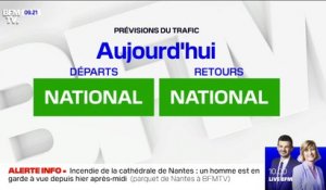 Les routes des vacances s'annoncent calmes ce dimanche, Bison Futé voit vert dans le sens des départs et des retours