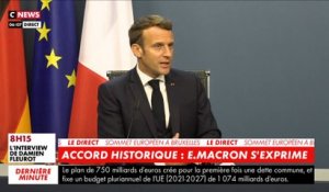 Plan de relance européen : Emmanuel Macron salue un accord «historique»