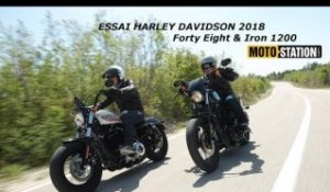 Essai Harley Davidson 2018 : Forty Eight & Iron 1200