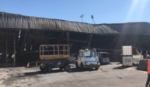 Incendie à Liège: le hangar touché par l'incendie sera détruit