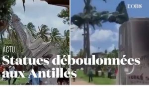 Deux nouvelles statues déboulonnées en Martinique