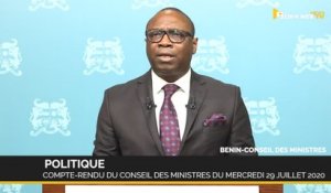 Bénin : compte-rendu du conseil des ministres du mercredi 29 juillet 2020