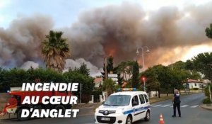 À Anglet, un important incendie force les habitants à évacuer