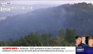 Incendie en Ardèche: 200 pompiers et des Canadair mobilisés contre un feu de forêt près de Saint-Marcel-lès-Annonay