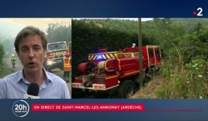 Ardèche : incendie inquiétant à Saint-Marcel-les-Annonay