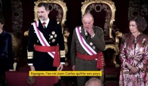 Espagne : l'ancien roi Juan Carlos quitte le pays