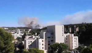 Martigues : Nouveau départ de feu vers le viaduc. 100 pompiers sur place