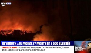 Liban: après les explosions à Beyrouth, les pompiers cherchent à éteindre l'incendie dans le secteur du port
