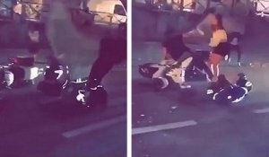 Deux policiers se font malmener et gazer par un automobiliste (Paris)