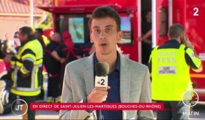 Incendies dans les Bouches-du-Rhône : les pompiers luttent pour maîtriser les flammes