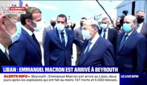 Emmanuel Macron est arrivé à Beyrouth