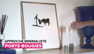 Approche minimaliste : les porte-bougies fait maison