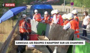 Canicule : les équipes s'adaptent sur les chantiers