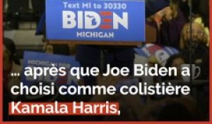 Tout juste désignée colistière de Joe Biden, Kamala Harris essuie les critiques de Trump