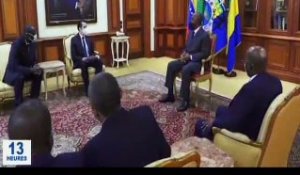 RTG/ Cérémonie de présentation des lettres de créances des Trois nouveaux ambassadeurs accrédités au Gabon en présence du président de le république.