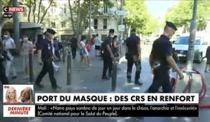 Coronavirus - A Marseille, les renforts de CRS sont arrivés pour faire respecter le port du masque en centre-ville