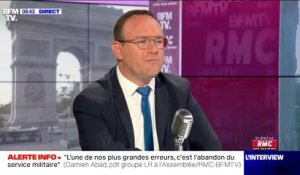 Damien Abad (LR): "On jugera Gérald Darmanin, comme l'ensemble des ministres de l'Intérieur, sur les résultats"