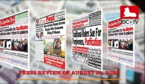 CAMEROONIAN PRESS REVIEW OF AUGUST 20, 2020