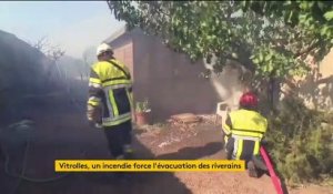 Bouches-du-Rhône : impressionnant incendie à Vitrolles, les pompiers restent vigilants