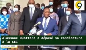 [#Election2020] - Alassane Ouattara a déposé son dossier de candidature à la Commission Électorale Indépendante (CEI)
