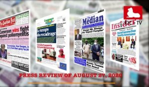 CAMEROONIAN PRESS REVIEW OF AUGUST 27, 2020