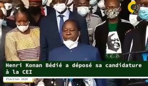 Henri Konan Bédié a déposé son dossier de candidature à la Commission Électorale Indépendante