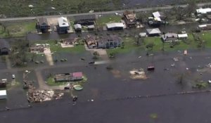 Les images aériennes des dégâts et inondations en Louisiane après le passage de l’ouragan Laura