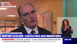 Rentrée scolaire: Jean Castex se réjouit "de constater que le fonctionnement normal a repris"