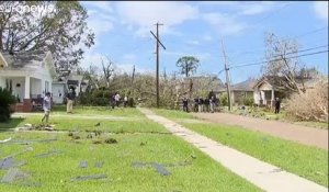 Donald Trump en visite en Louisiane et au Texas, après le passage de l'ouragan Laura