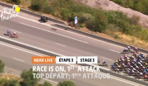 #TDF2020 - Étape 3 / Stage 3 - Top départ, 1ère attaque / Race is on, 1st attack